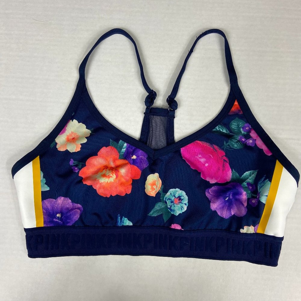 PINK Victoria's Secret Ultimate Floral Sports Bra Large